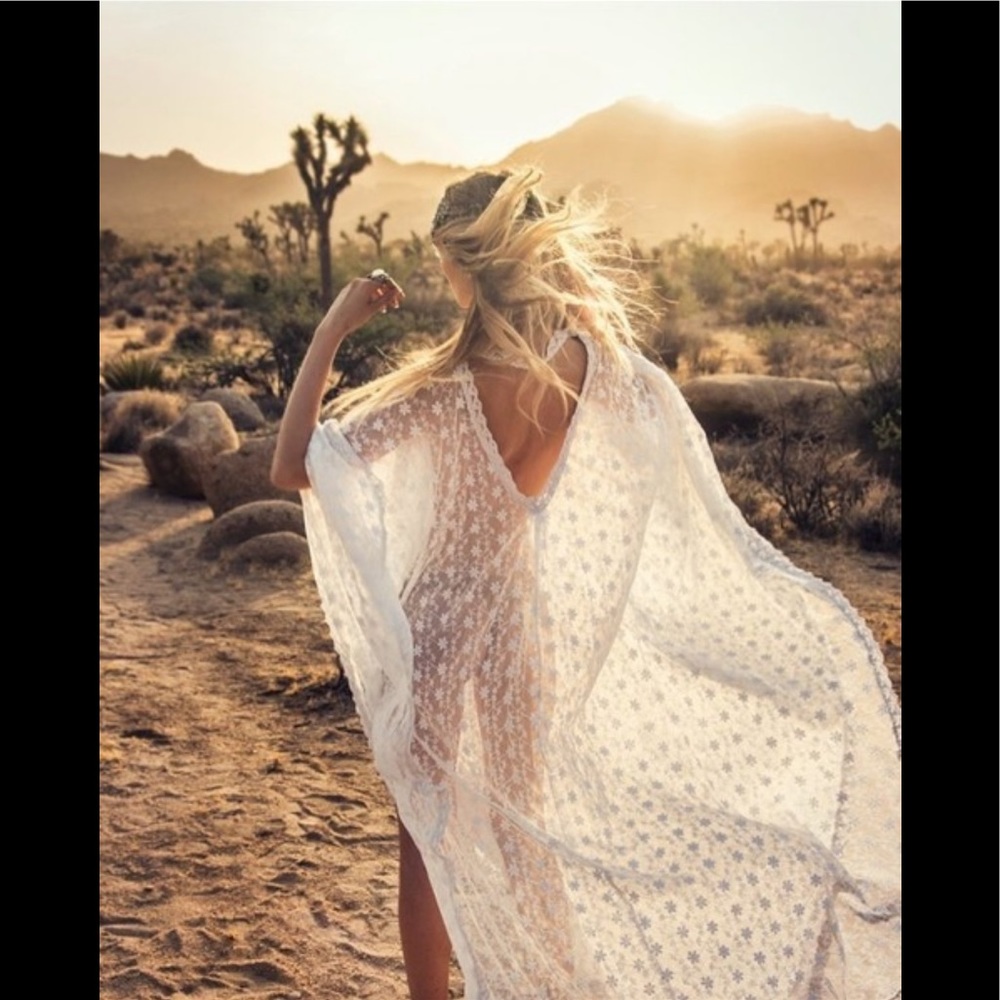 Boho Sexy Festival Beach Kaftan Bikini Cover Up - Picture 4 of 5